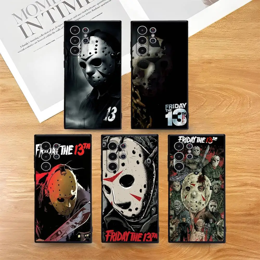 

Film F-Friday 13 Jason Phone Case For Samsung Galaxy S25 S24 S22 S23 Ultra S21 S20 Plus 5G Frosted Non-Slip Full Cover Soft Case