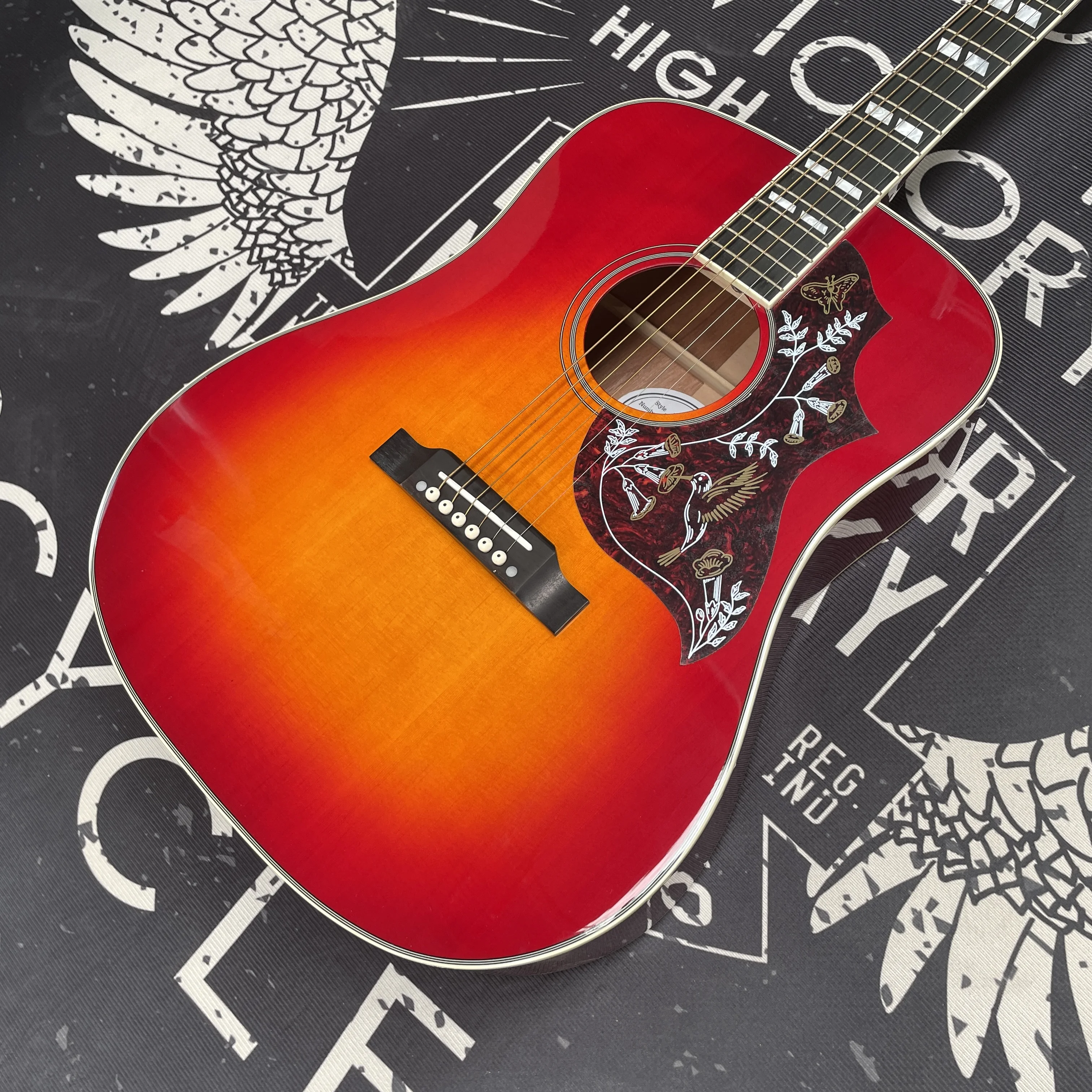 

6-String Folk Guitar, High-Visibility Pickguard, Rosewood Fingerboard, Suitable for Beginners and Advanced Players Guitarra