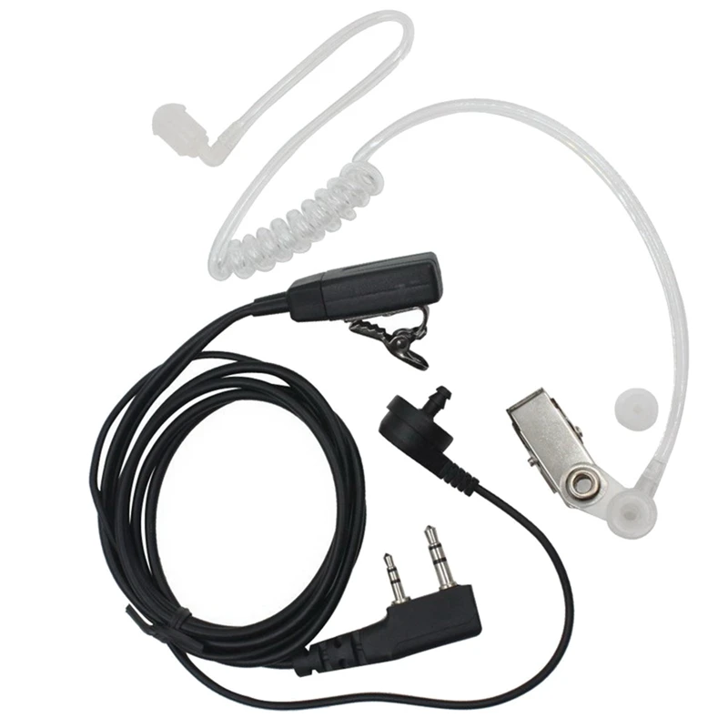 หูฟังวิทยุสื่อสาร10ชิ้นพร้อมไมค์สำหรับวิทยุหูฟังหูฟังเสียงเพลงอากาศสำหรับ UV-82 UV-5R Baofeng 888S