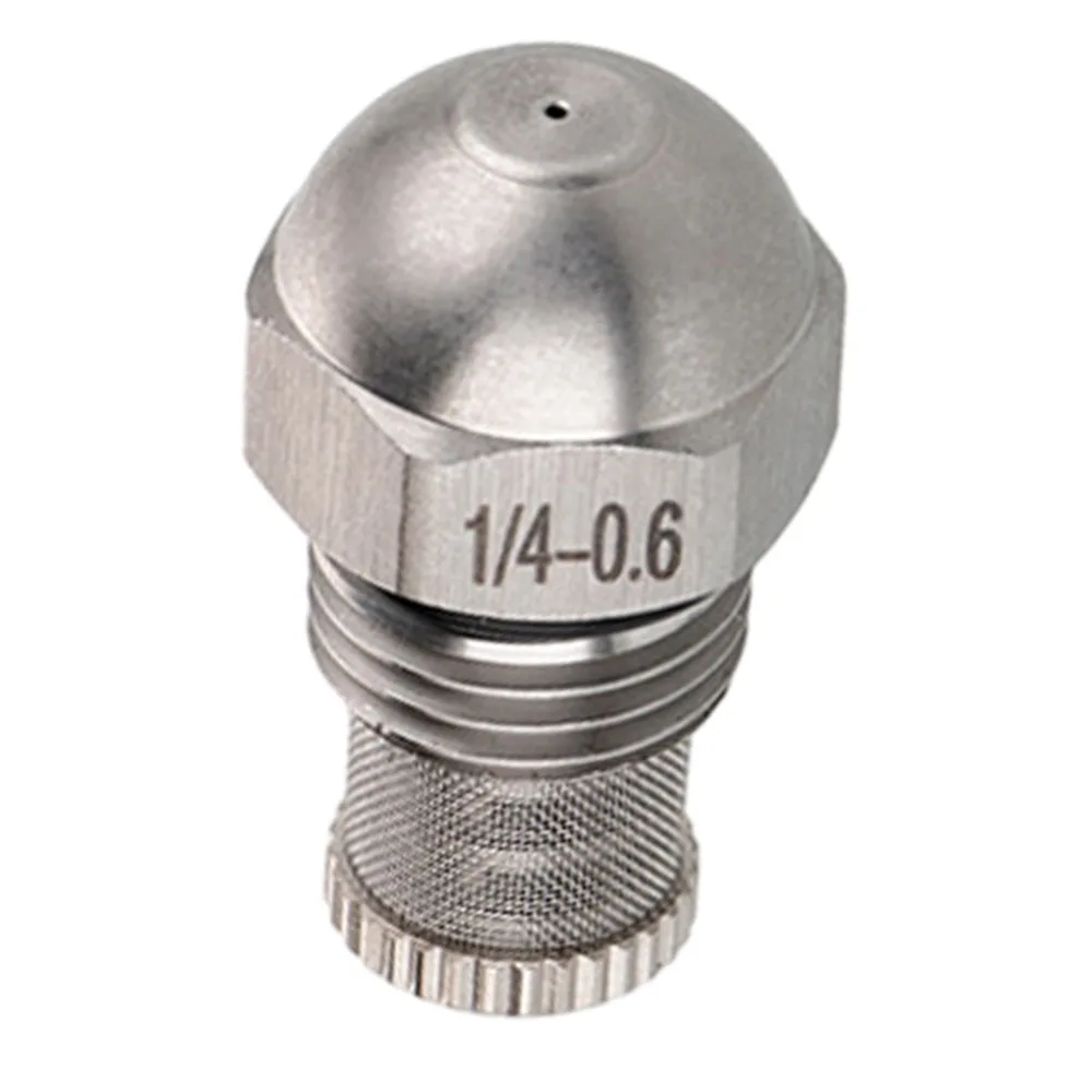 2PCS 304 Stainless Steel Misting Nozzle 1/4 BSPT 1.5mm Orifice Atomizing Spray Tip Silver Outdoor Cooling Nozzle Plant Watering