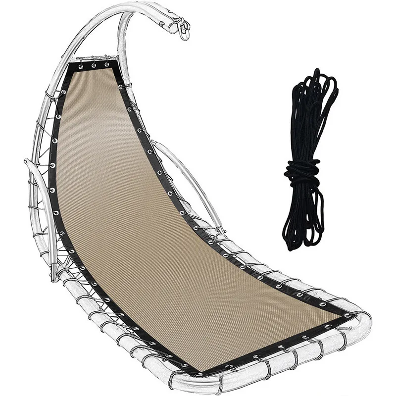 كرسي هزاز استبدال القماش الكاكي أرجوحة كرسي متأرجح اكسسوارات حديقة أرجوحة النسيج الأزرق كرسي النسيج للشرفة #5