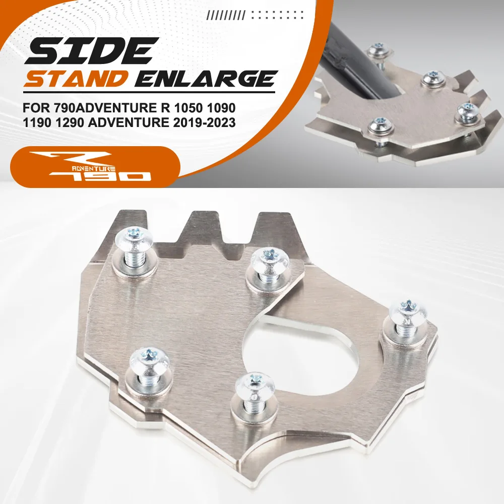 

For 790ADVENTURE R 1050 1090 1190 1290 ADVENTURE 2019-2023 Motorcycle Kickstand Foot Enlarger Side Extension Stand Support Plate