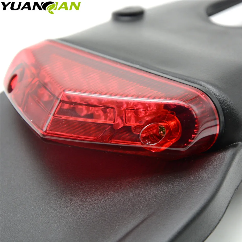For CRF YZ CR EXC WRF 250 400 426 450 Motorcycle Light Enduro Trial Bike 12 LED Motorbike Brake Stop Rear rear fender Tail Ligh