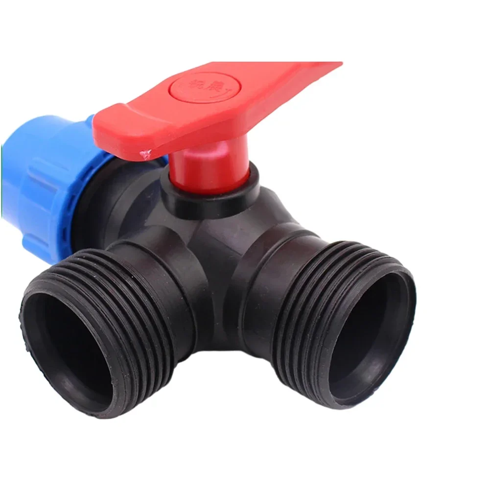 1 Pcs 3 Ways Ball Valve PE Pipes Joint Welding Free Installation VE Pipes Fast Joint 20mm 25mm 32mm 40mm 50mm Connection Hoses