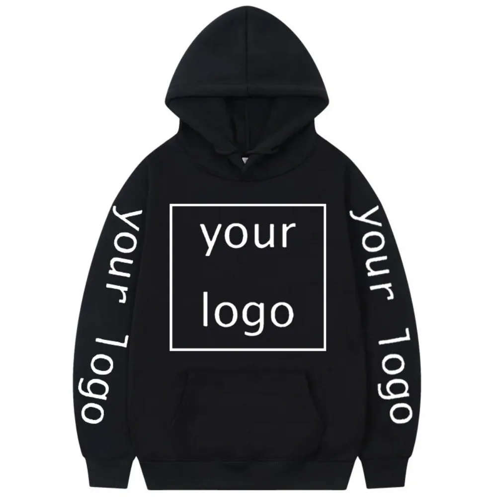 2026 Free Customization of Your Design Logo Graphic Printing Hoodie Fashion Casual Hooded Sweatshirt Men and Women Spring and Au