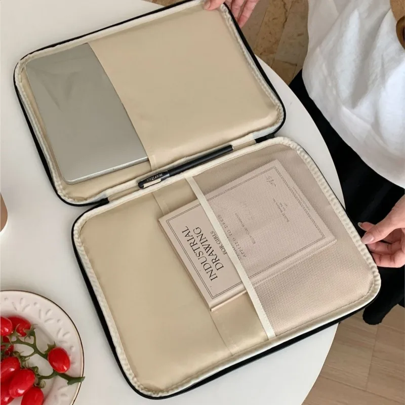 Ins الكورية ستار كمبيوتر محمول كم حمل حقيبة دفتر الحقيبة 13.3 بوصة ماك بوك اير 13 آي باد حافظة للصدمات حقيبة لابتوب محمول محمول جديد #6