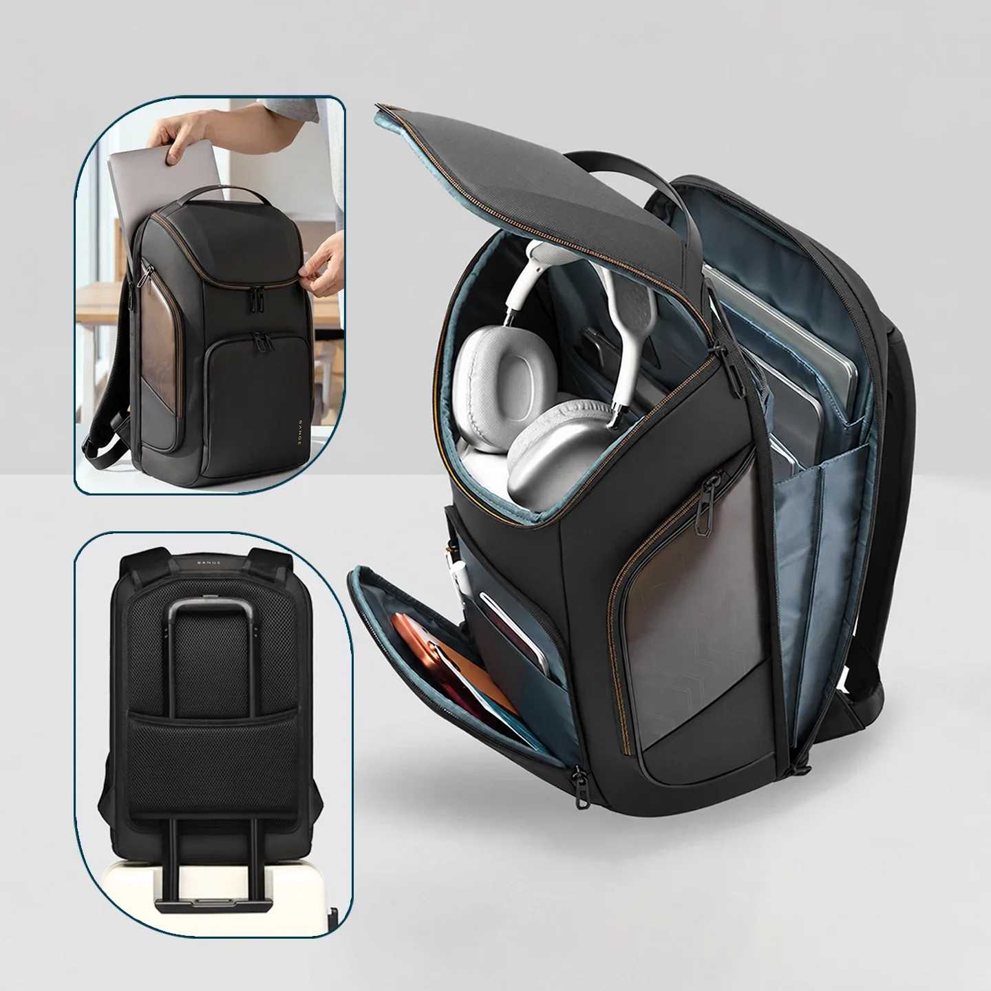 Business Laptop Backpack with Independent Notebook Compartment Daily Commute Casual Backpack for Short Trips Office Work Travel