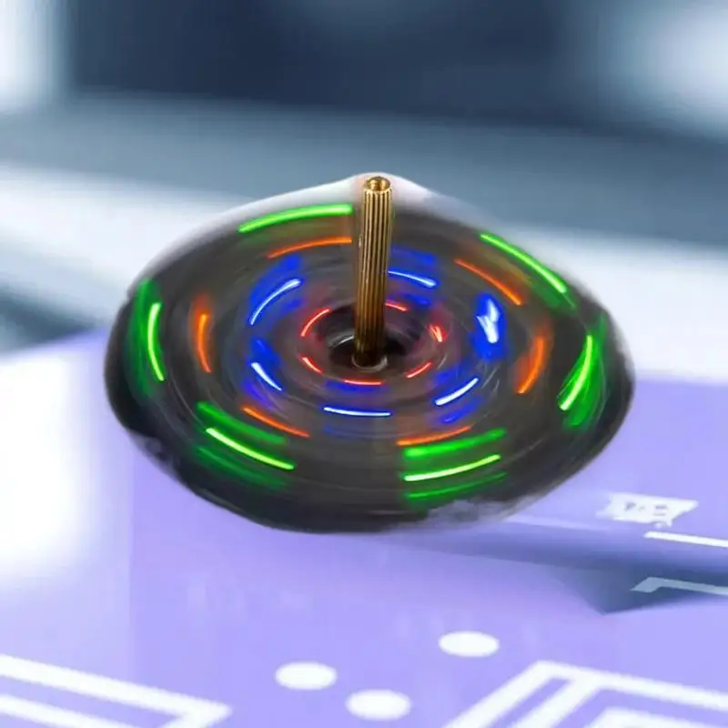 LED Rotating Gyroscope DIY Kit Blinking Lights Circuit Board Soldering Practice Electronics Kit For Beginner Soldering Learning