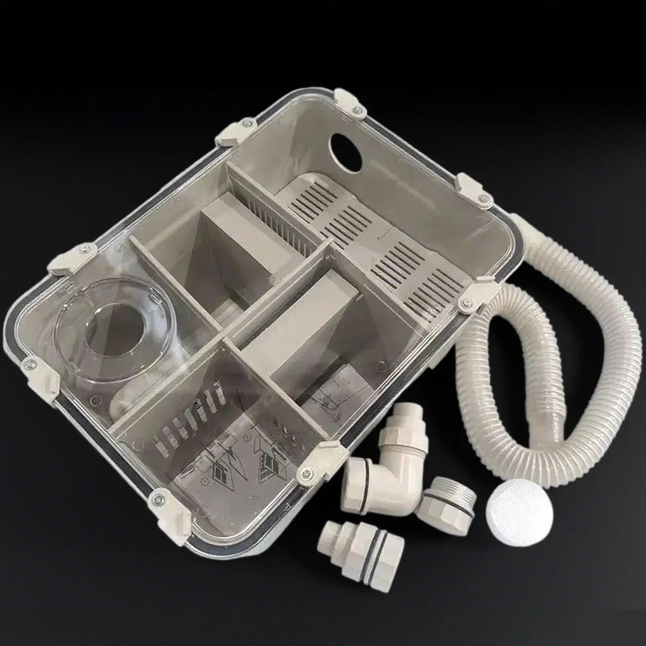 Dental Gypsum Filter Sedimentation Tank Box of Cleaning Table Pool Dentist Clinic Dentistry Machine Simple Fast Avoid Clogging