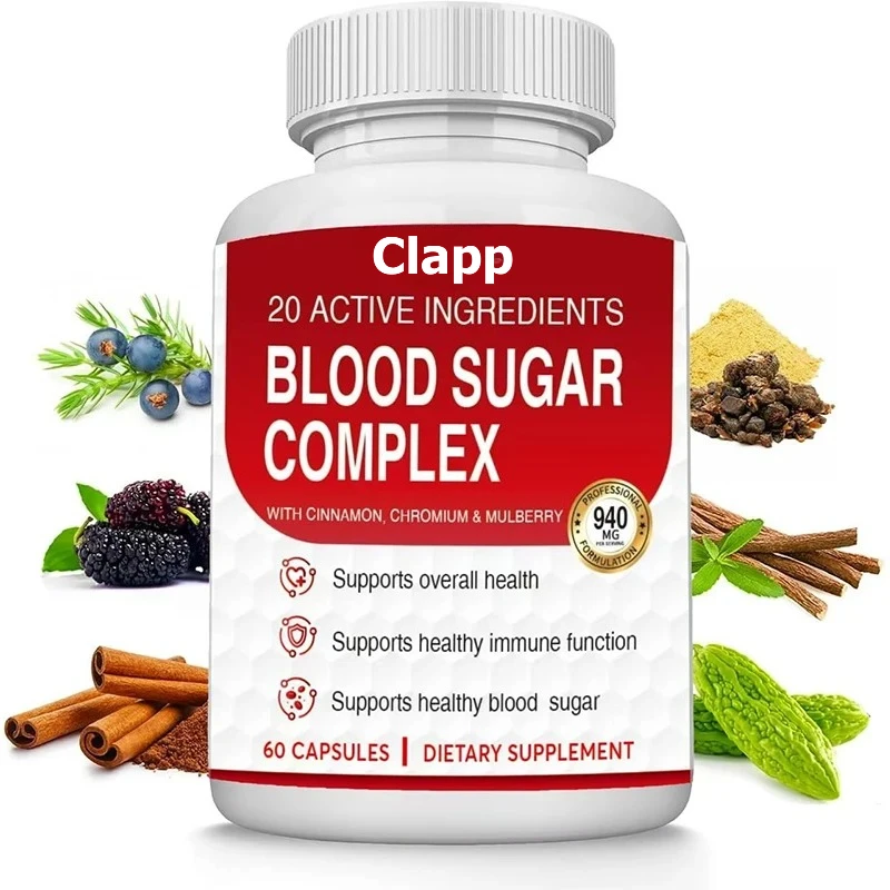 Helps Maintain Normal Blood Sugar Levels, Natural Formula Containing Mulberry Leaves, Cinnamon, Non GMO -60 Capsules