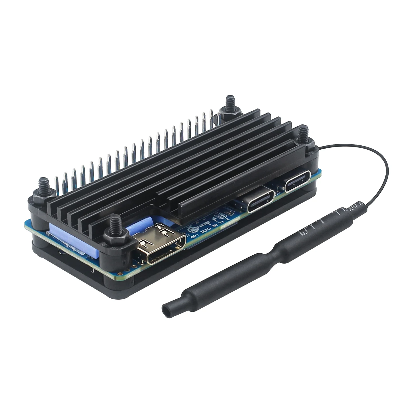 Orange Pi Zero 3W Metal Case Aluminum Alloy Shell Passive Cooling Heat Sink Protective Box for Single Board Computer OPi Zero 3W
