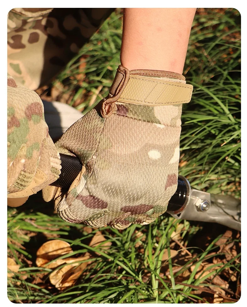 Taktische Touchscreen-Vollfingerhandschuhe für Herren, kompatibel mit Kampfschießen, Jagd, Outdoor-Sport, Arbeit, Fäustlinge – Detail 5