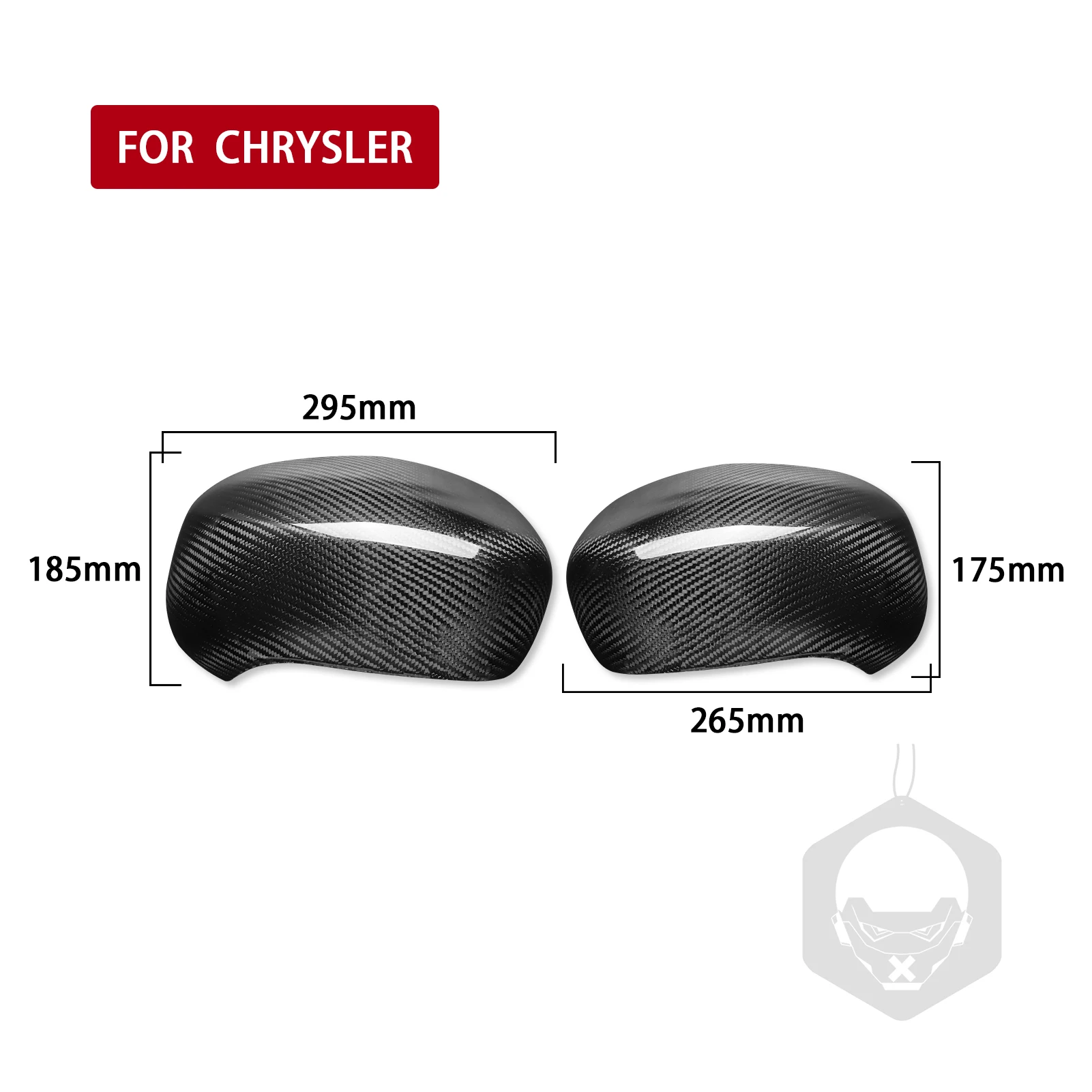 For Chrysler 300C 2003-2011 Version LHD Car Rearview Side Mirror Cover Wing Cap Door Shell Trim Carbon Fiber Style Trim Decor
