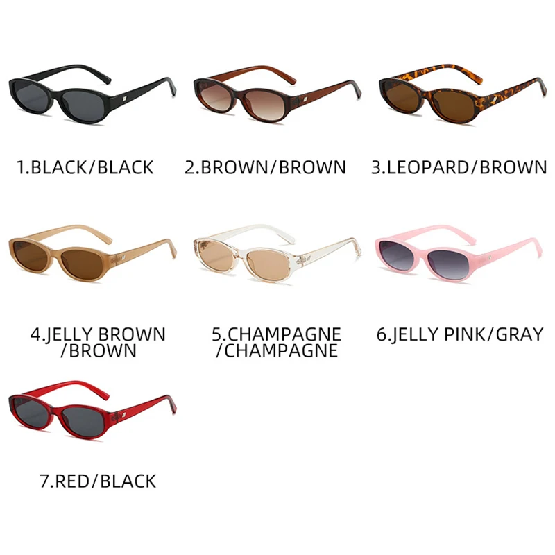 SHAUNA Retro Rivets Small Oval Sunglasses UV400