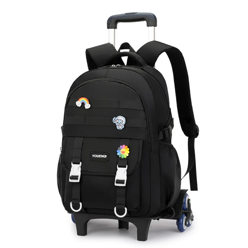 New Trolley Backpack for Women and Children Backpack for Dual Use Student Wheel for Climbing Stairs