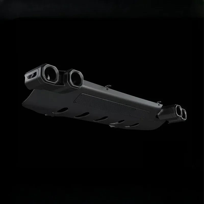 90/110 Dry Carbon Fiber Chassis Rear Guard Exhaust Pipe Four Tail Throat Modification
