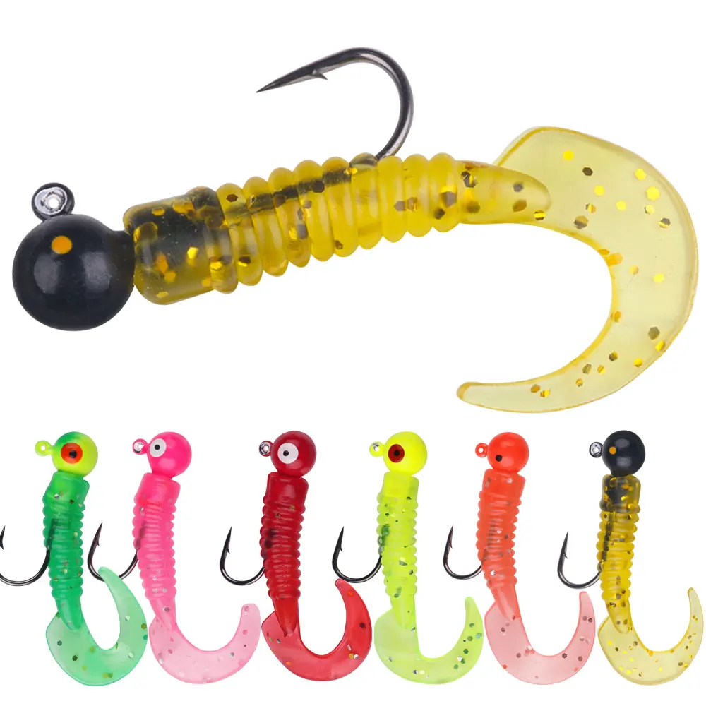Señuelo de pesca de silicona suave, cebo Artificial suave de 0.875g/1,75g /2g/3,75g/5g/7g, Wobblers
