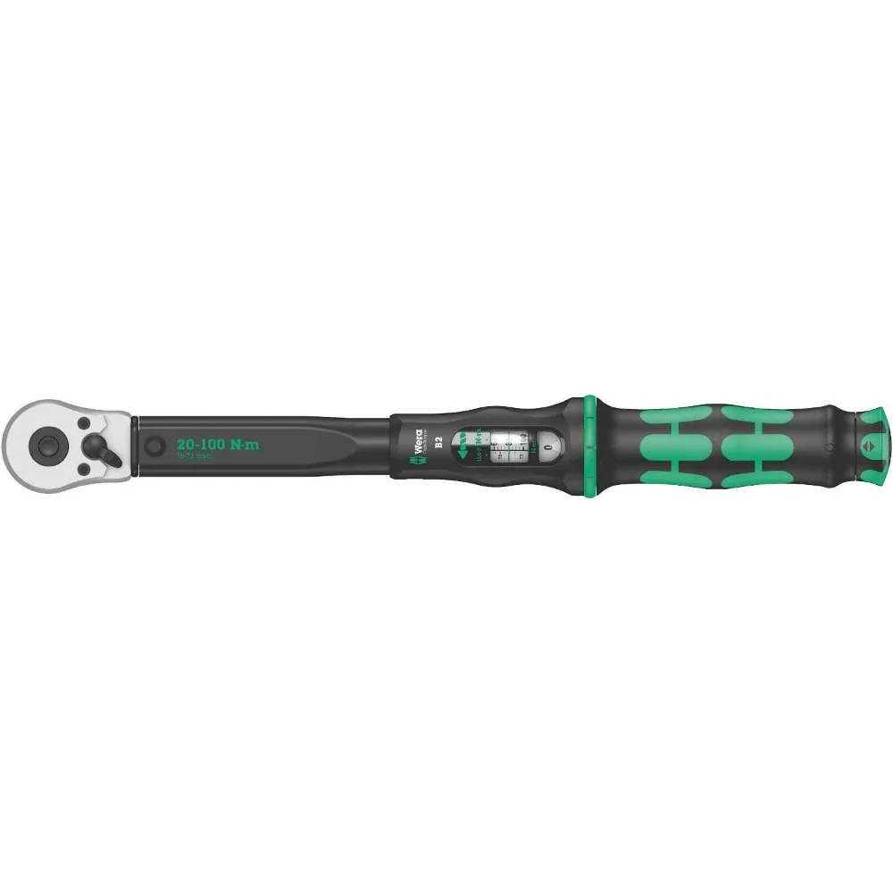 

- 5075611001 "Click-Torque B 2 torque wrench with reversible ratchet, 3/8"" x 20-100 Nm", black/green