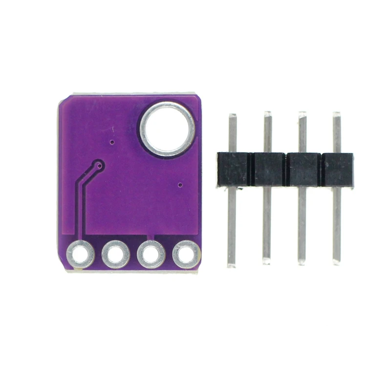 SHT40 SHT40-D Temperature Humidity Sensor Module Microcontroller I2C Breakout Weather 3V 5V for Arduino Purple with Pin