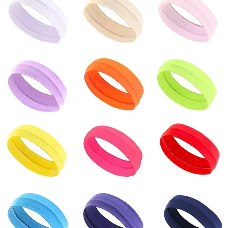 AliExpress VIVIDSUN 3PCS Plain elastic yoga running cycling outdoor sports sweatband headband washing face and makeup hairband