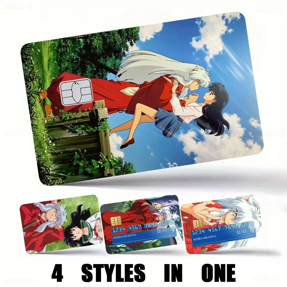 Anime-e Inuyasha Credit Card HD Stickers Easy to replace, change card style anytime as you like