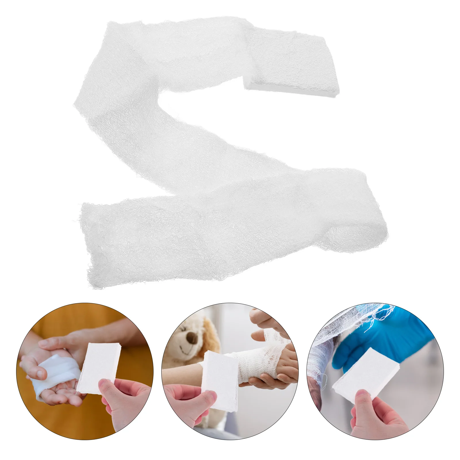 

Compression Gauze Roll Trauma Dressing Z-Shaped Bandage Wrap For Emergency Wound Care Outdoor Survival Fixed Dressing