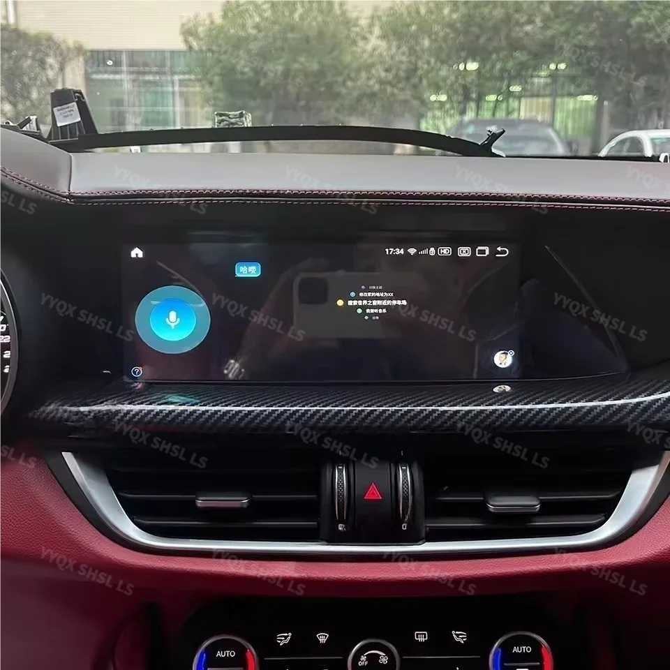 Multimédia de voiture Android pour Alfa Romeo Giulia Stelvio 2016 2017 2018-2021, écran Audio stéréo, Navigation GPS, Carplay automatique 10.25"