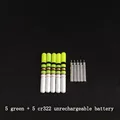 verde y 5 baterías