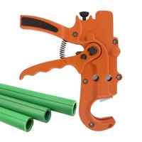 Ratcheting PVC Cutter Ratcheting Pipe Cutters Tube Machine Ergonomic Hoses Machine PVC Tubing Shears For PPR PEXs Plumbers Home