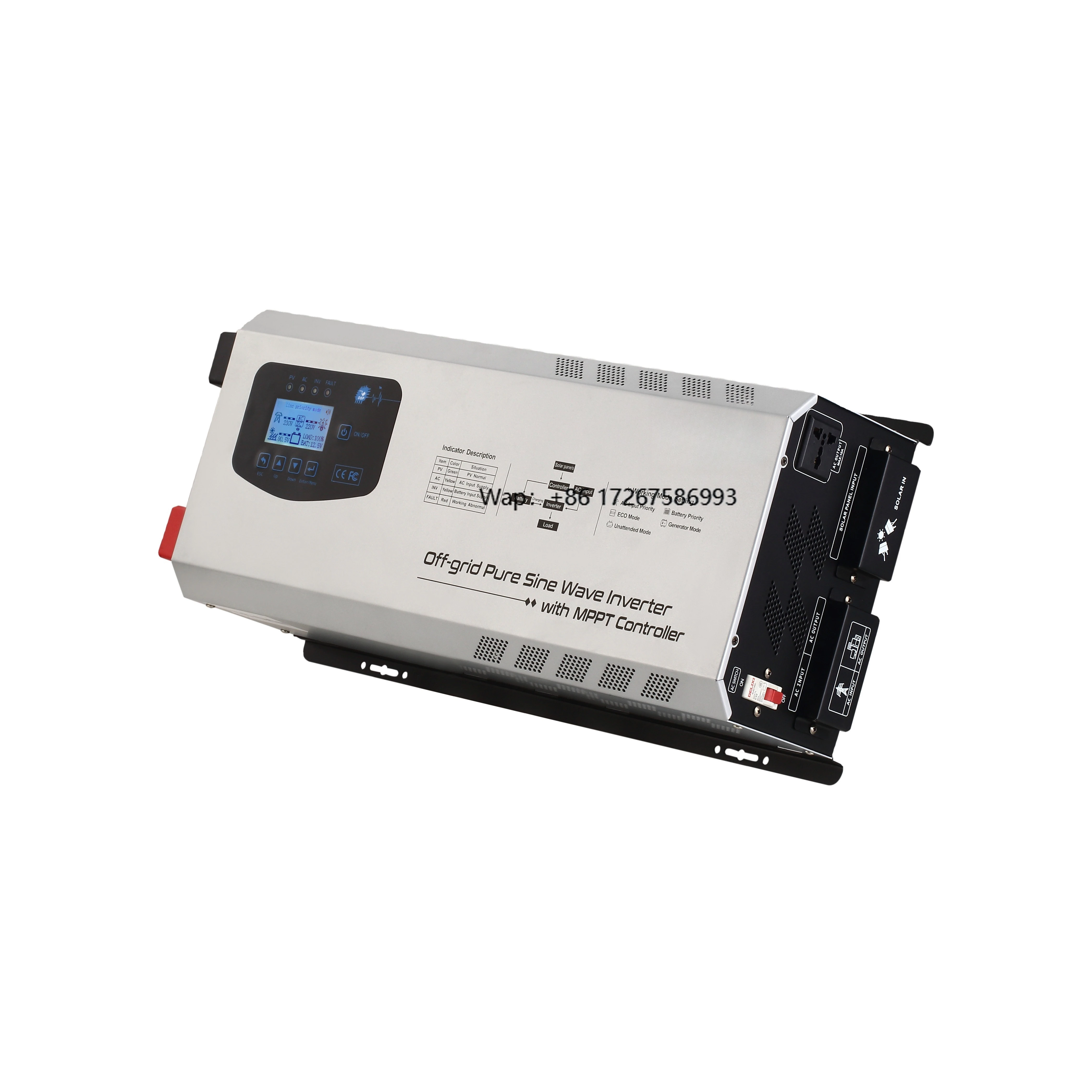 Photovoltaic solar inverter 3000 watt inverter Hybrid 5kw solar inverter with charger