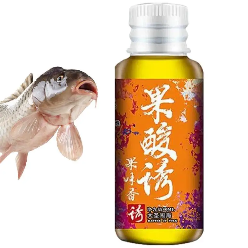 Cebo líquido atrayente para peces, cebo de pesca concentrado, líquido atrayente, saborizado, cebos de pesca de aguas profundas, 60ml