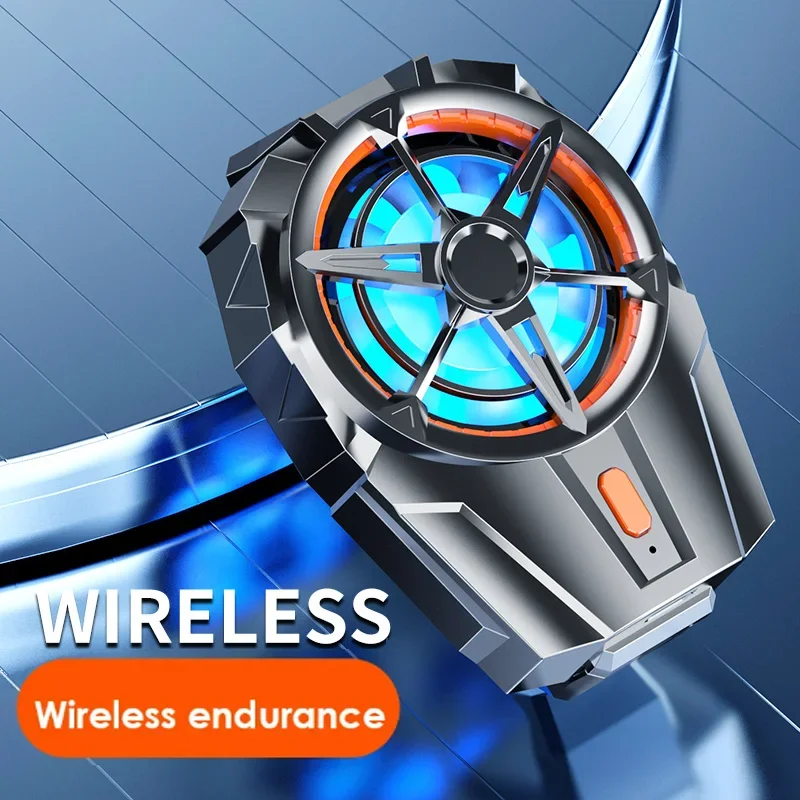 X52 Adjustable Phone Cooler For Gaming Rechargeable Mobile Phone Cooler Radiator Air Cooling Adjustable Cell Phone Gaming
