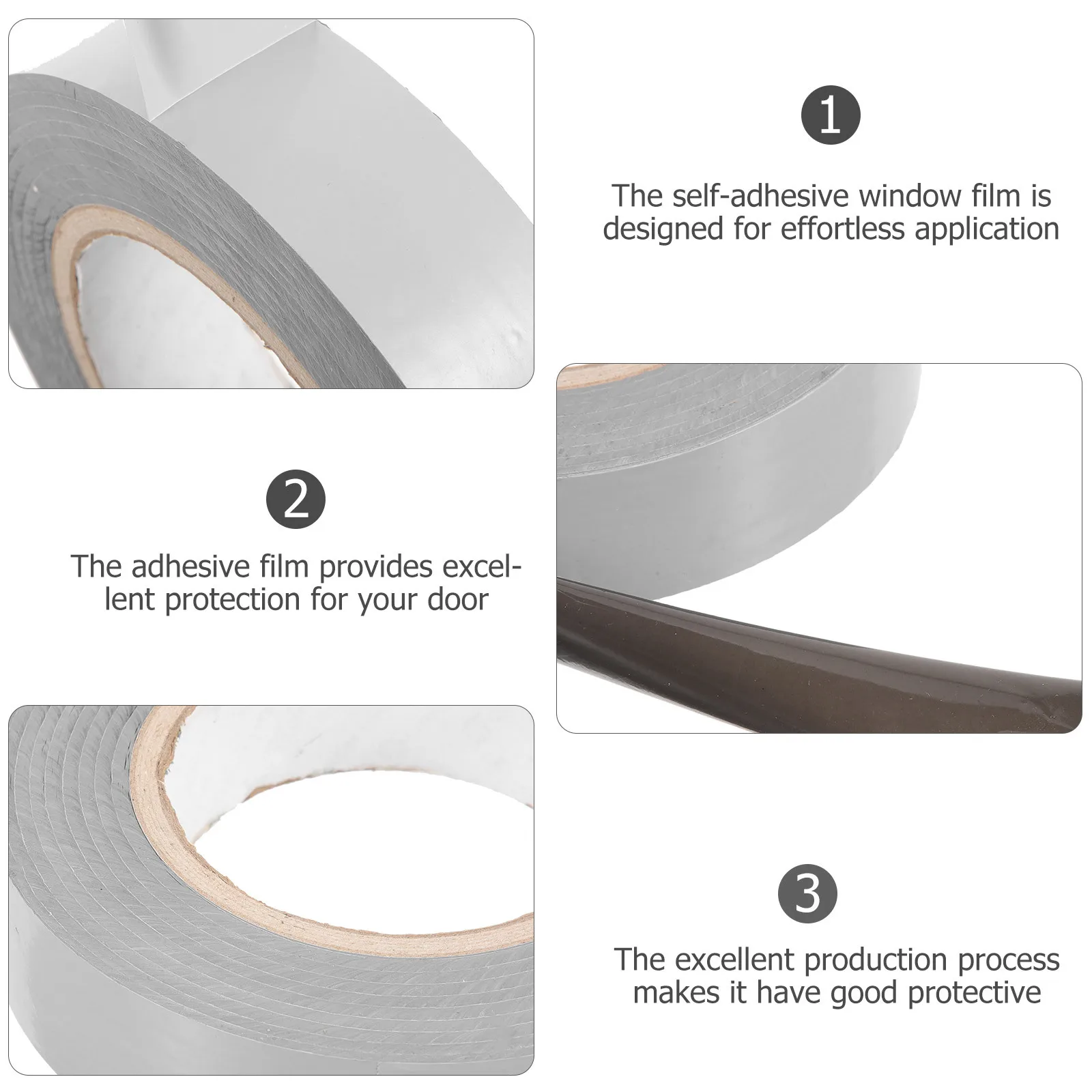 Película adhesiva para ventanas para protección de puertas y ventanas durante pintura y renovación de láminas de plástico para pintar