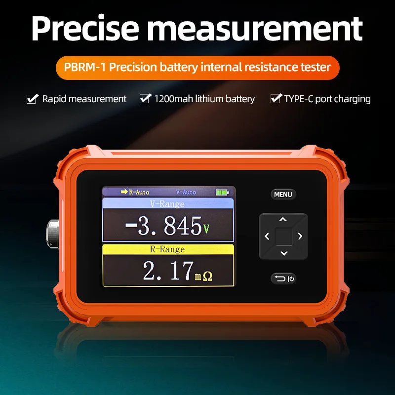 Voltage and Resistance Tester High-Precision Lithium Battery Internal Resistance Meter LED Display Rapid Measurement Easy to Use