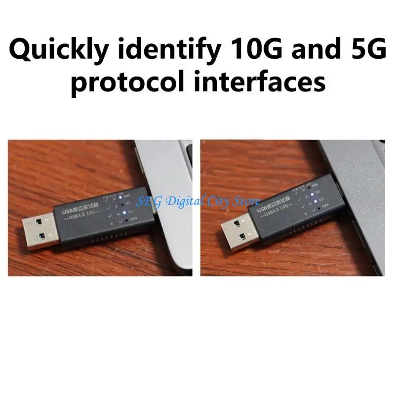 

U75B Type C to USB A Interfaces Tester Featuring LED Voltages and Current Display