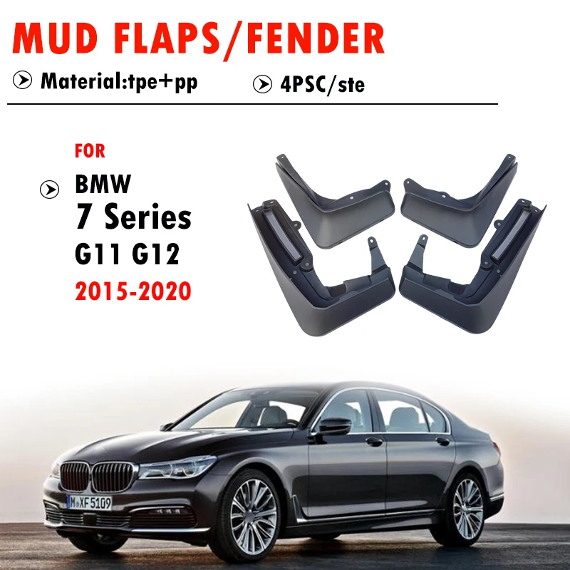 

For BMW 7 series G11 G12 Mudguard Fender Mud Flaps Guards Splash Mudflaps Car Accessories 4pcs 2015 2016 2017 2018 2019 2020