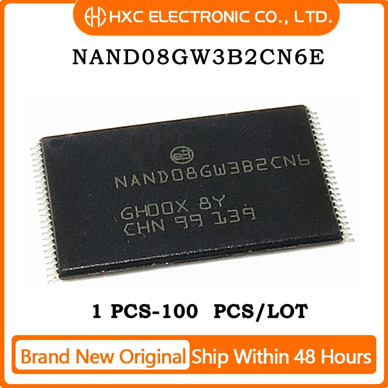 

Free Shipping 1PCS/10PCS/50PCS/100PCS NAND08GW3B2CN6E TSOP48 Brand New Original IC Chip