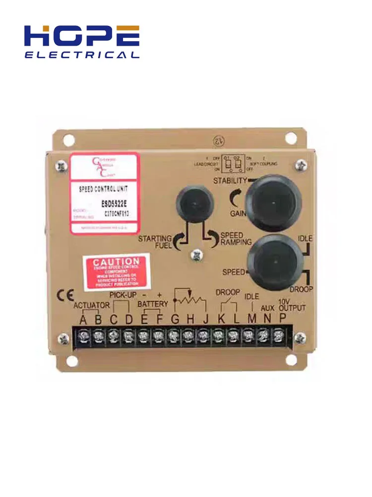 ESD5522E Diesel generator set controller Multi-V DC ESD5522E Series Isochronous, Variable Speed, Droop Speed Control