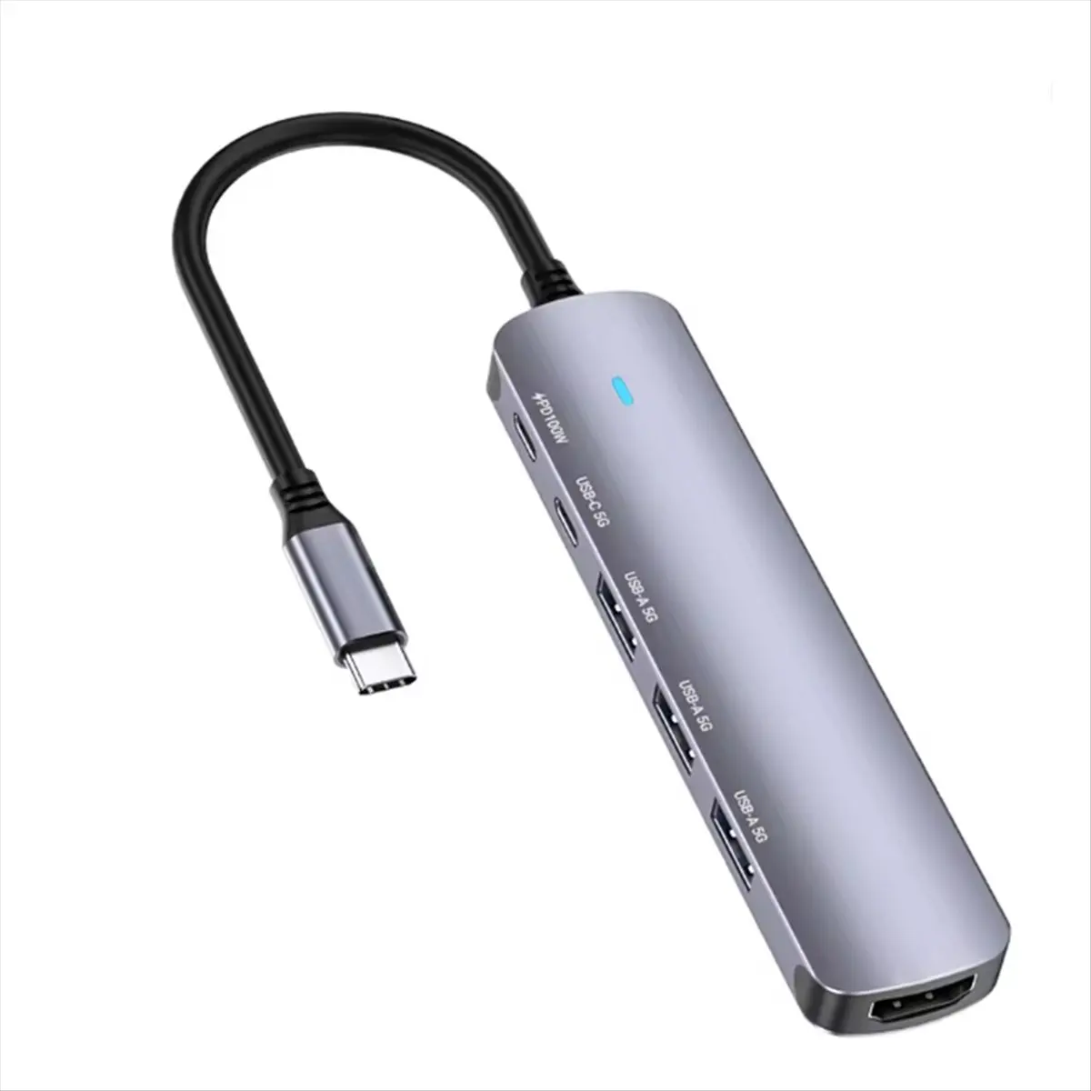 A46U 6-in-1 Multi Functional Expansion Dock 3.0 Hub 4K60Hz Notebook 100W Power Supply Type-C Expansion Dock