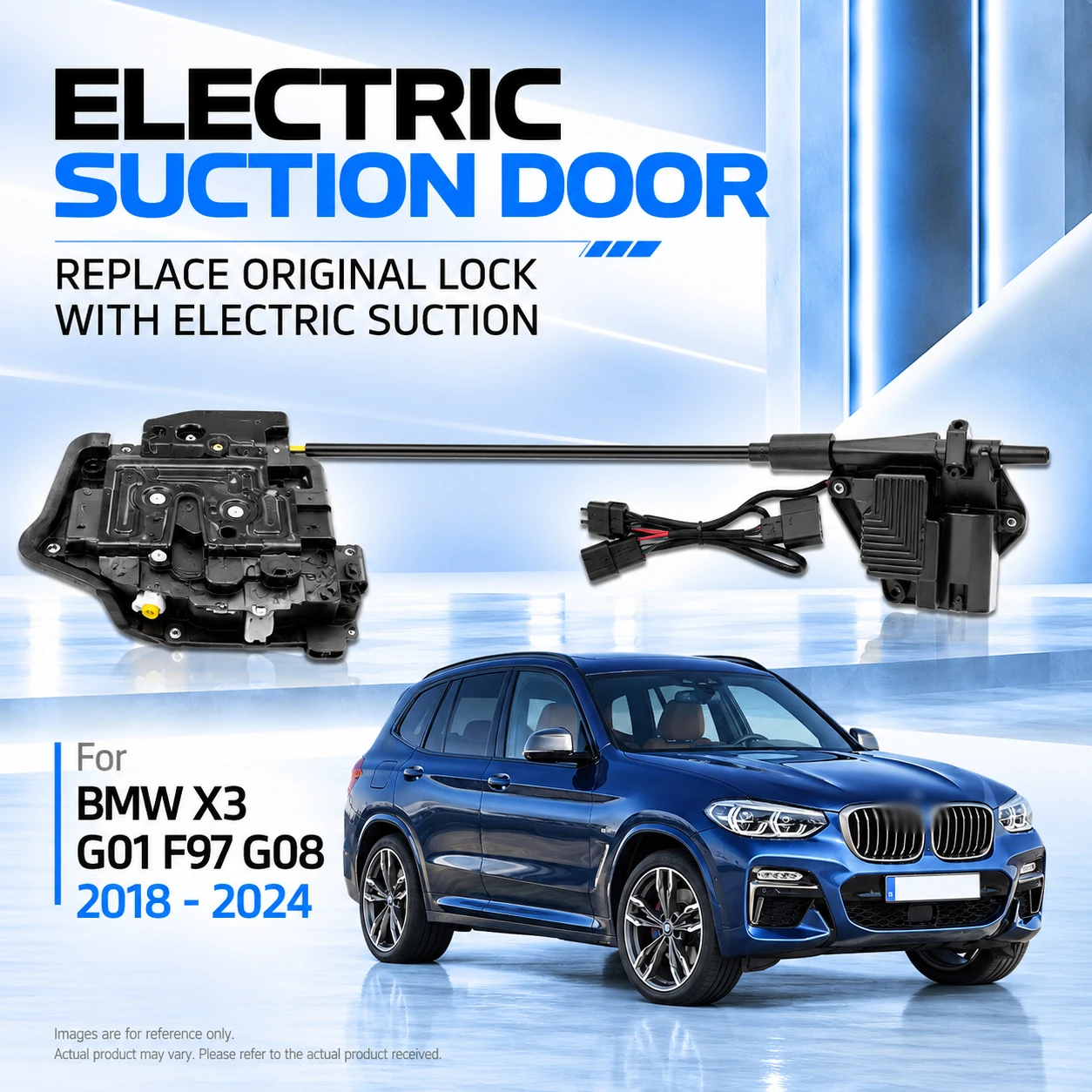 For BMW X3 G01 F97 G08 2018-2024 Car Specific Electric Soft Close Door Lock Replacement Kit Auto Suction Door Upgrade