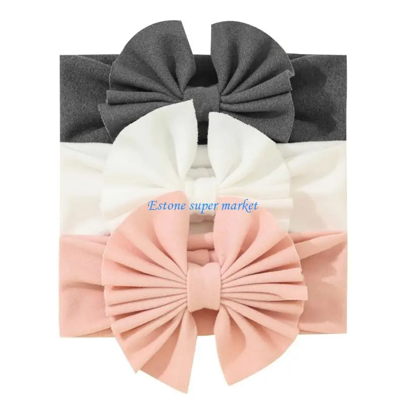 090B 3Pcs/Lot Baby Headbands For Children Elastic Baby Girls Turban Kids Hair Bands