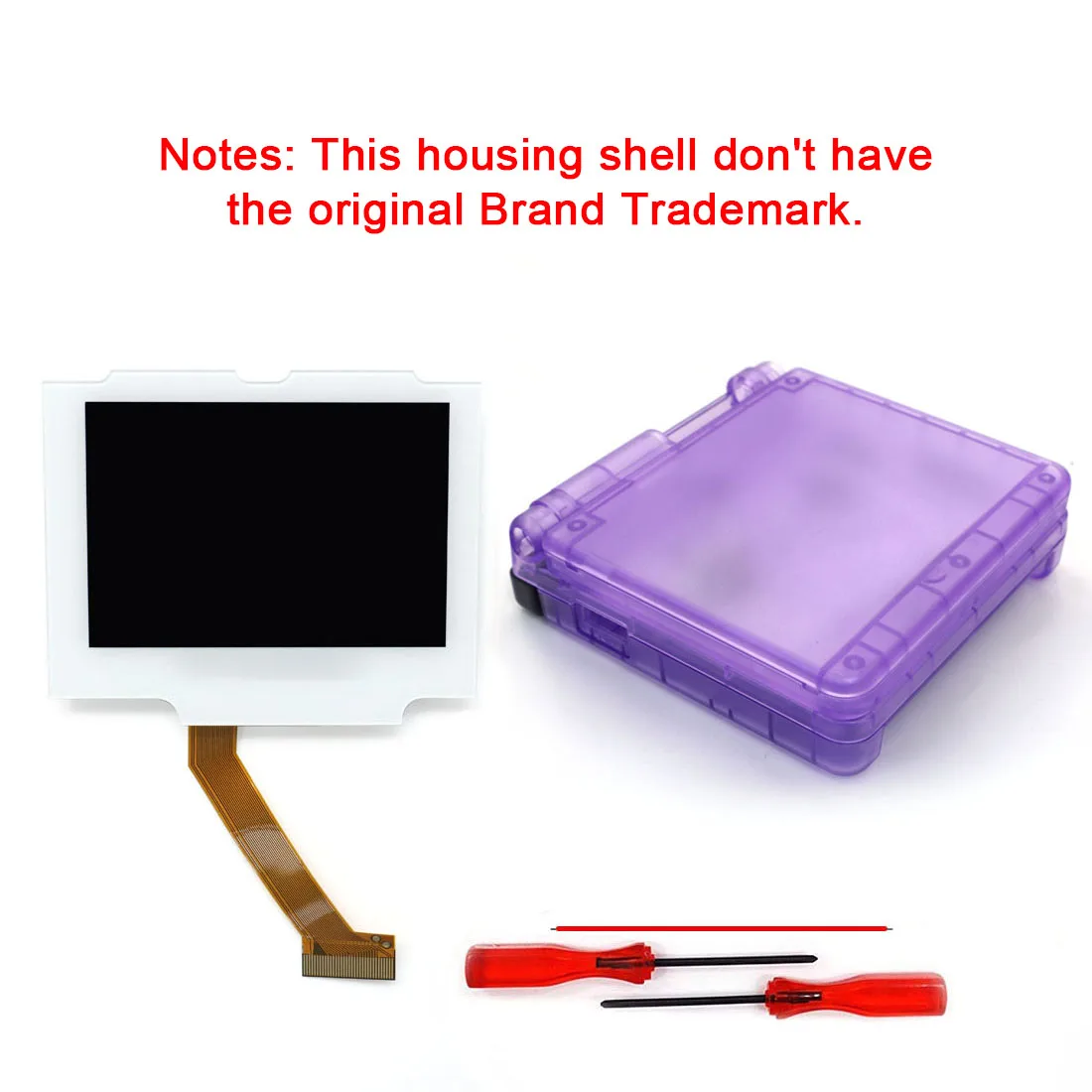 Hispeedido Pre-Laminated IPS V5 LCD-Kits für GBA SP, hochheller Bildschirm, kein Zuschnitt erforderlich, für Gameboy Advance SP.
