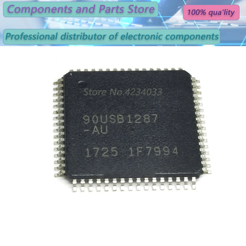 1PCS  AT90USB1287-AU  AT90USB1287-A  AT90USB128  QFP NEW100%   AT90US B1287-AU