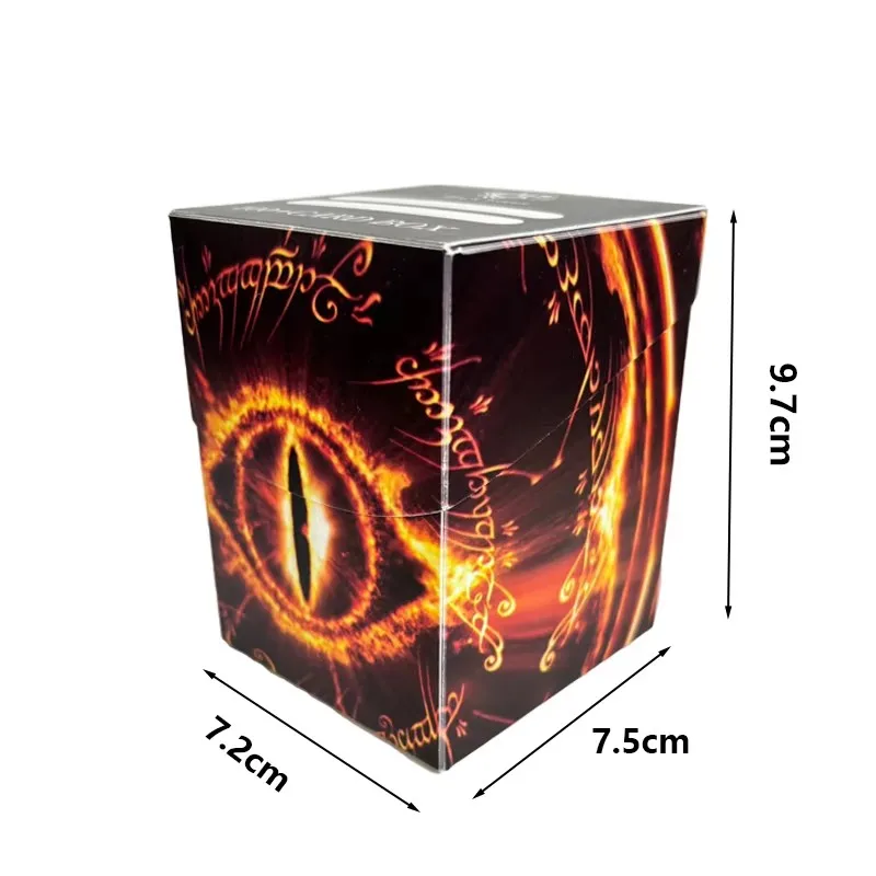 Breite Spielkarten-Sammelboxen: Sternenhimmel-Wellen-Augen-Karten-Deck-Box für 100+ Karten, MTG-Deck-Box mit einem Trenner, Sammlerstück – Detail 4
