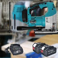 21V Brushless Cordless Jig Saw Portable Jigsaw 6-Speed 4-Position Orbital Jigsaw Woodworking Power Tool For Makita 18V Battery