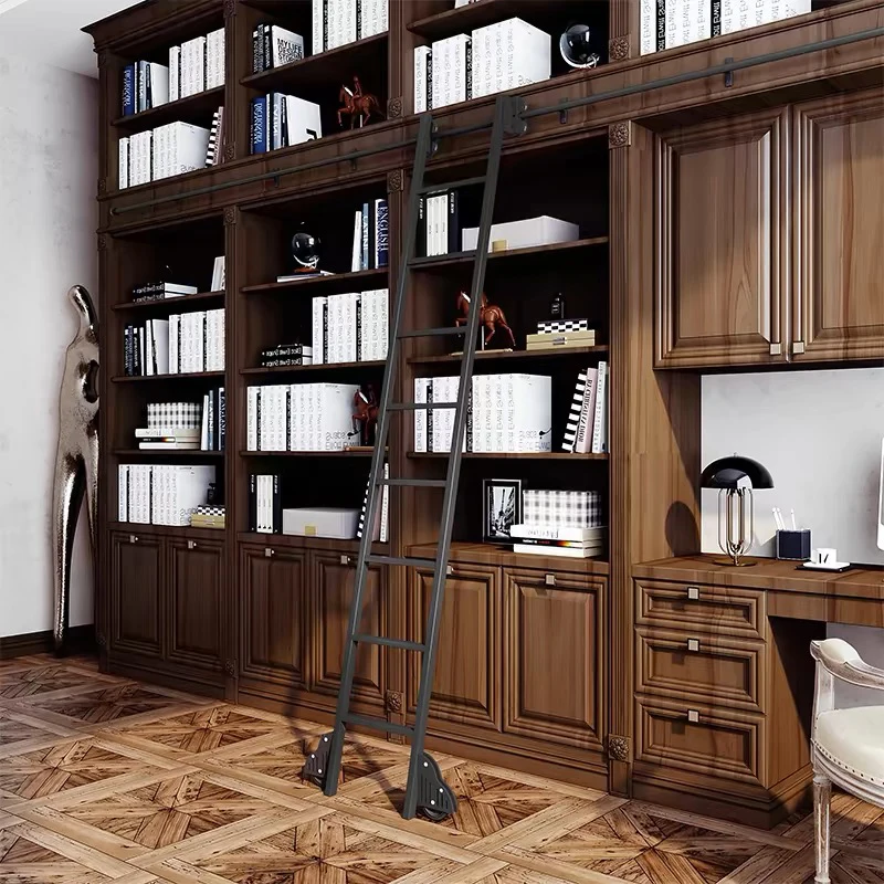 Rolling Library Ladder Hardware Kit Bookshelf Sliding Ladder Hardware Library and Bookshelf Ladder