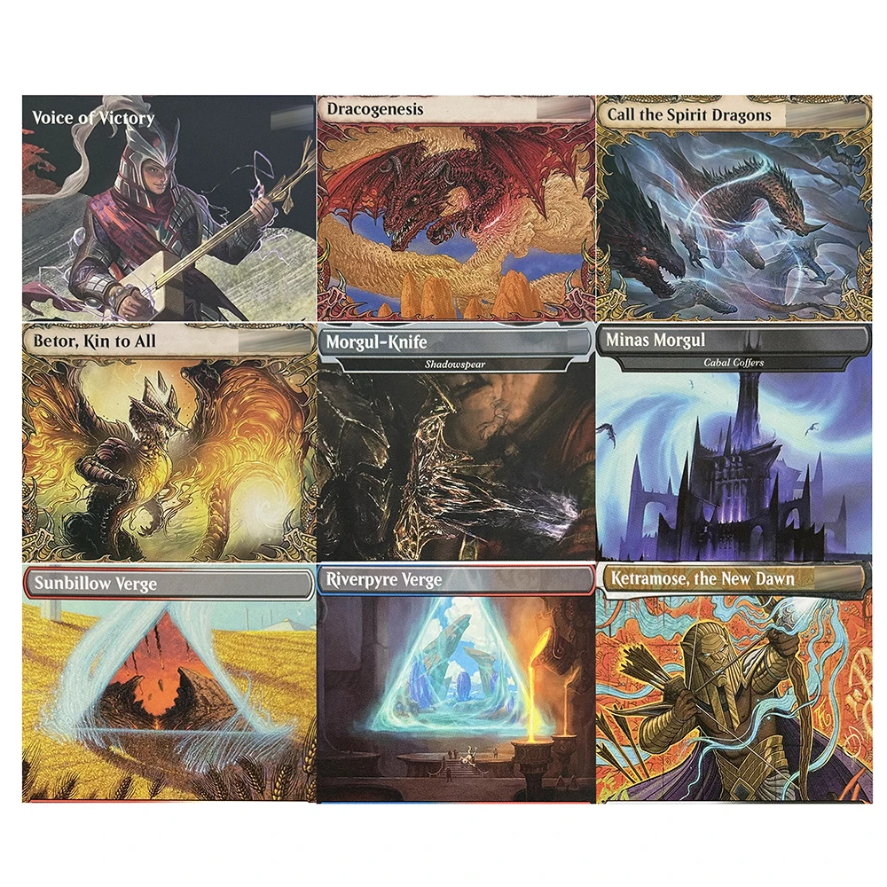 

Homemade Holo Cards DIY TDM Basic Land Ketramose Willowrush Verge Minas Morgul Swan Song TCG Card Gifts