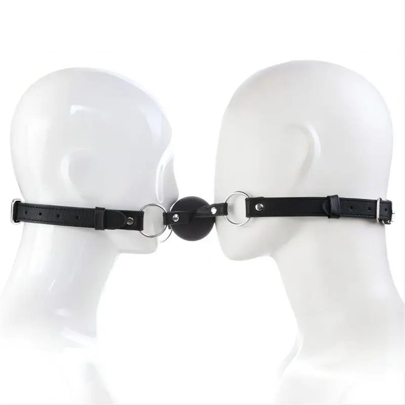 BDSM Bondage Mouth Ball Woman Adult Games Erotic Accessories Soft Silicone Ball Gag Sex Toys For Couples gay Open Mouth Gag Acce