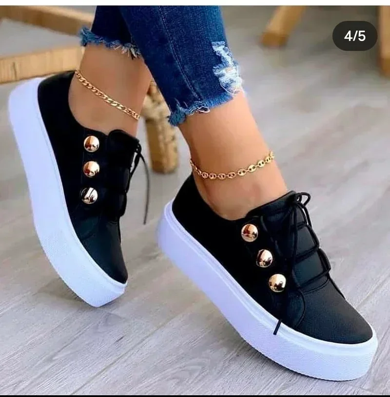 2024 NEW Women\'s Casual Shoes White Sneakers Women Fashion Spring Summer Canvas Sneakers Women Platform Vulcanize Shoes