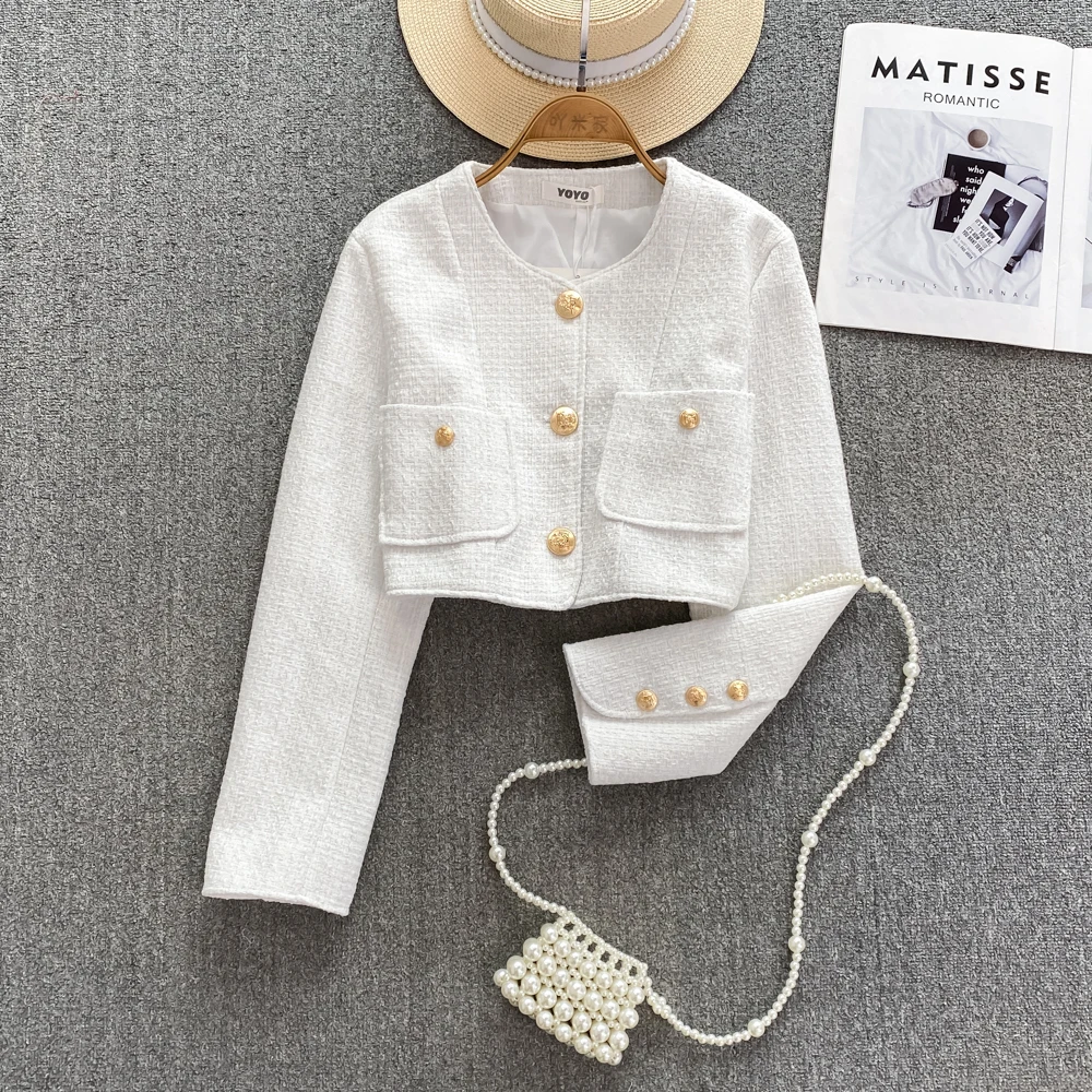 

Faionable ort Tweed Jaet, женское весенне-осеннее новое пальто Sle Personali Lady Metal Bule, верхняя часть тела, высококачественное пальто